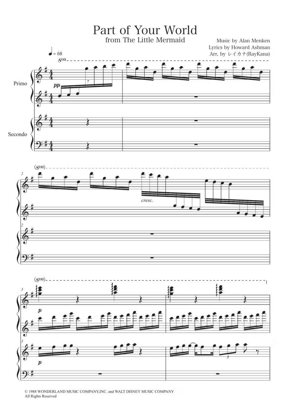 Part Of Your World / The Little Mermaid